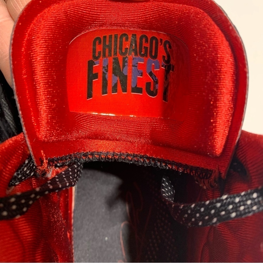 Adidas Derrick Rose Black and Red High-Top Sneakers - Picture 8 of 10